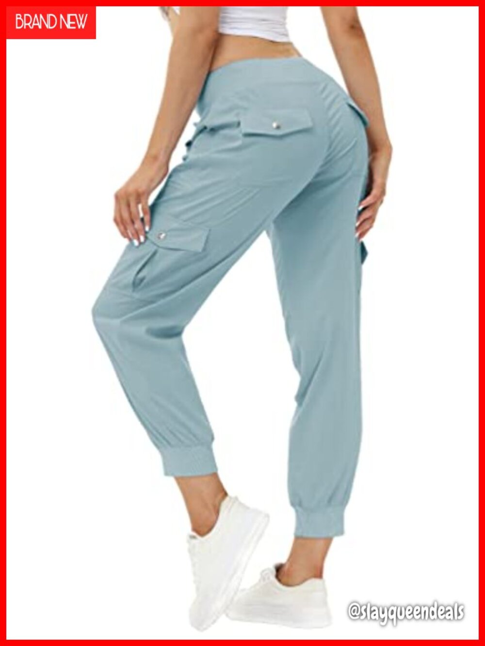 Women's Lightweight Quick Dry Hiking Cargo Pants Tapered Joggers